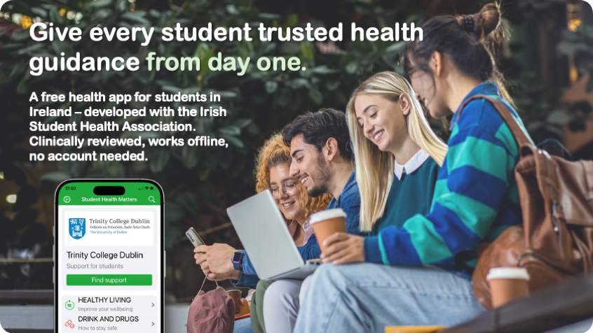 The Student Health Matters app supports students across Ireland