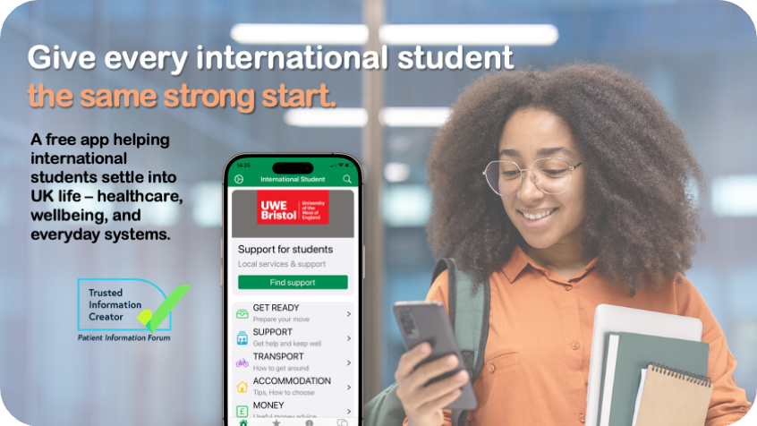International Student App UK - helping international students settle, stay well, and thrive
